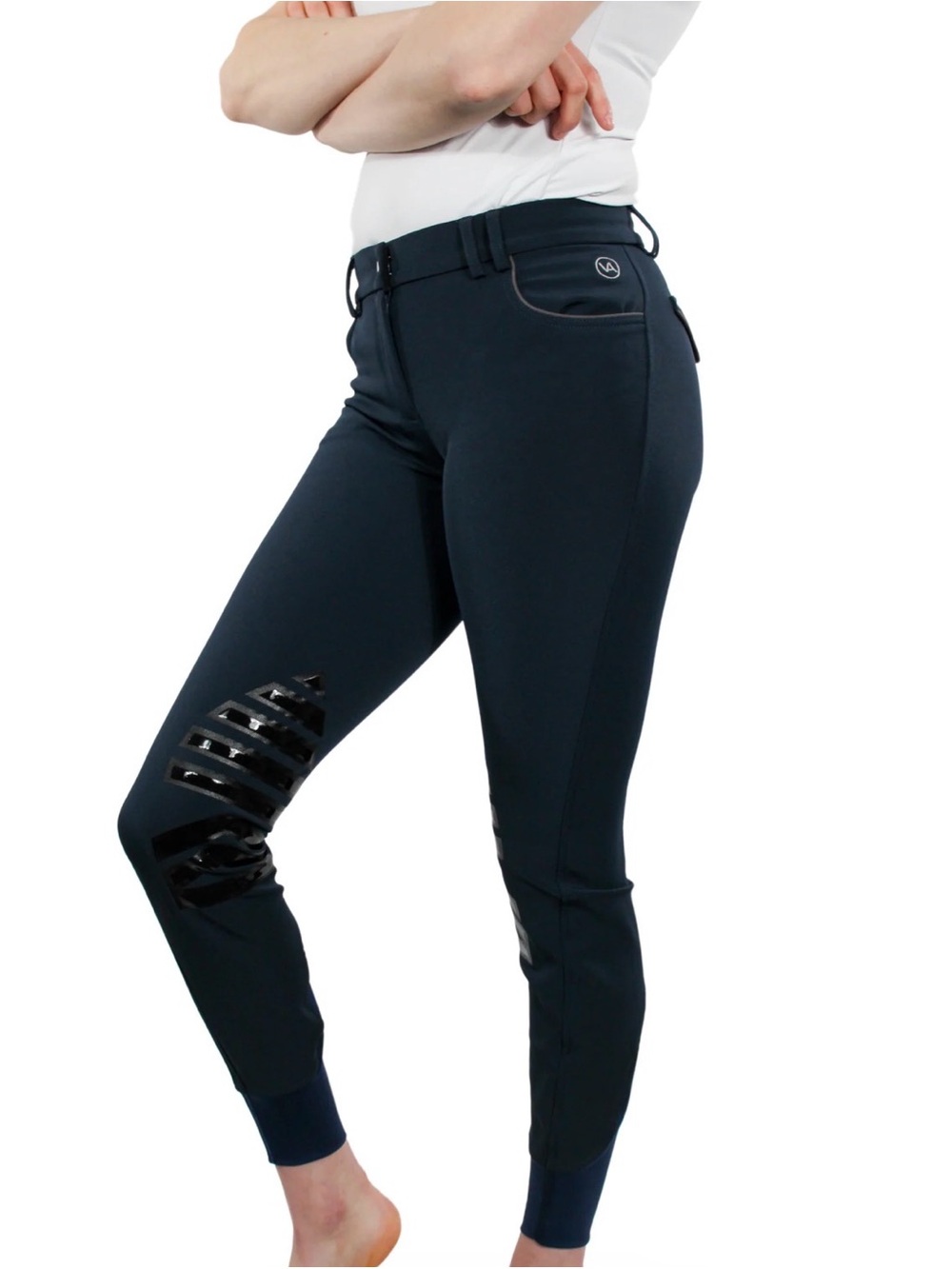 Vision Apparel Saddlery Schooling Riding Breeches Pants Navy Blue Size 24 Small